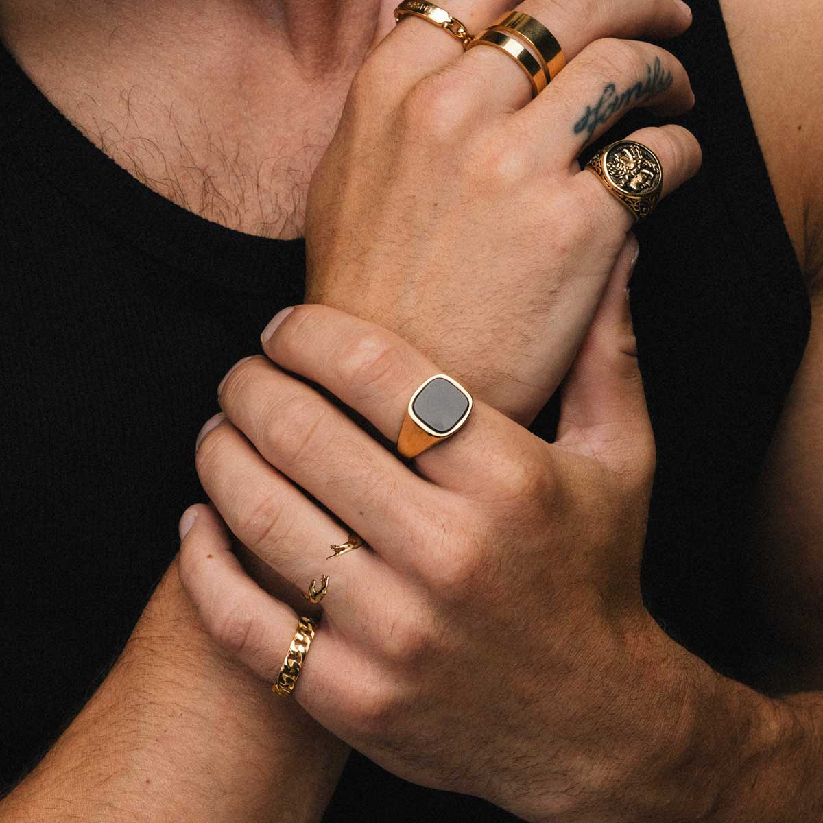 Square Onyx Ring - Image 4